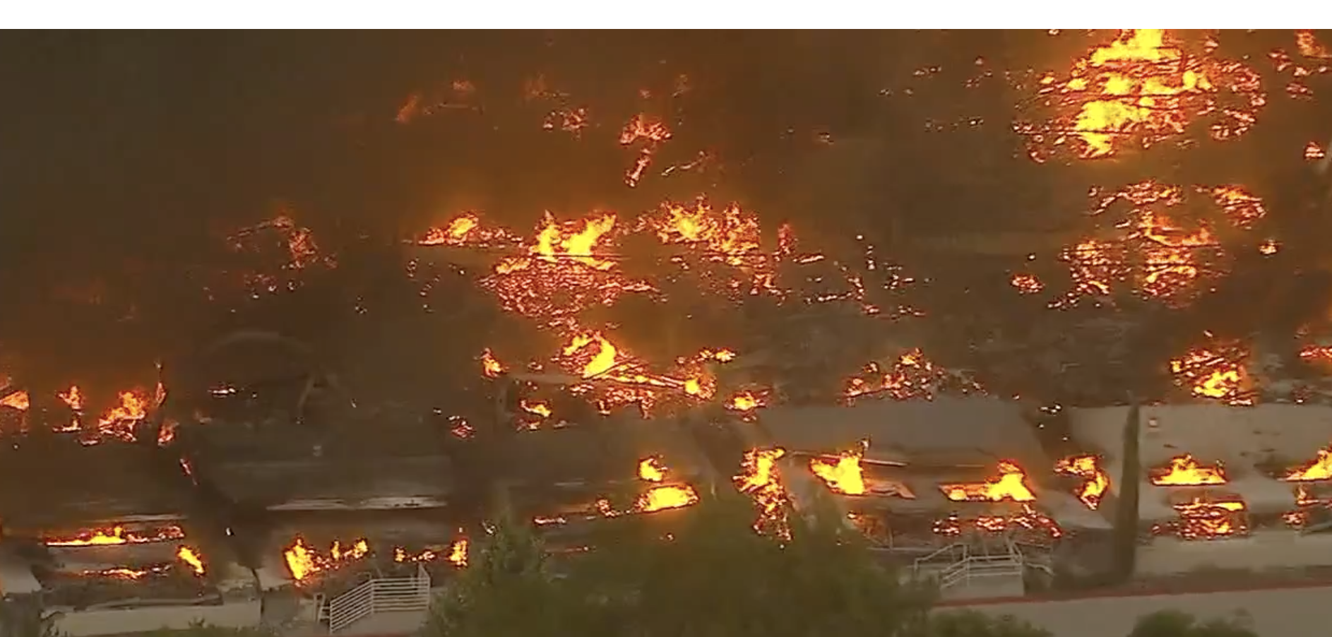 Massive warehouse fire Redlands